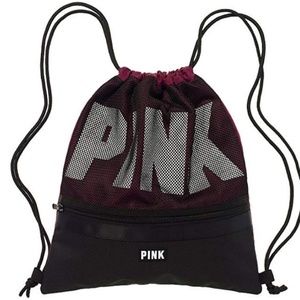 Deep Ruby Drawstring Backpack
